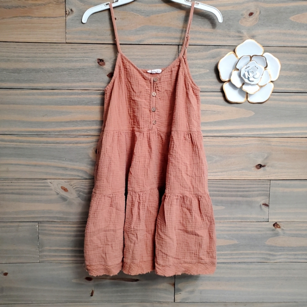 Newbury Kustom summer babydoll cotton-waffle dress size medium